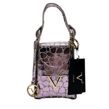 Carica l'immagine nel visualizzatore di Gallery, Borsa versace rosa e dorata