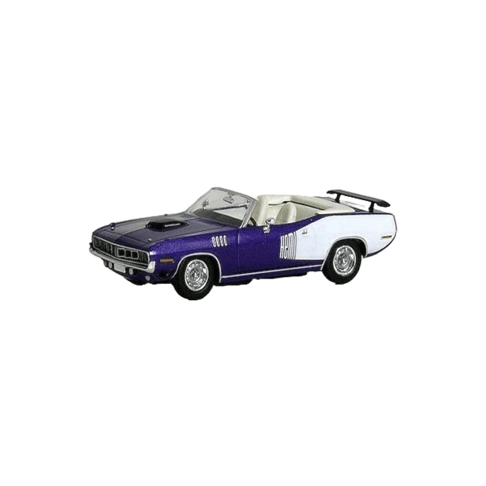 GLM 1/43RD SCALE 1971 Plymouth Hemi Cuda Convertible in Metallic Violet GLM 1/43RD SCALE 1971 Plymouth Hemi Cuda Convertible in Metallic Violet